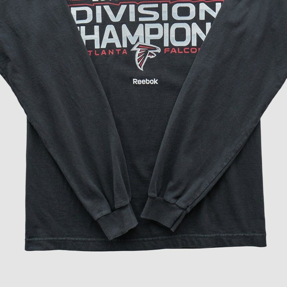 Atlanta Falcons Reebok 2010 Long Sleeve T-shirt Black Vintage