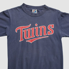 Minnesota Twins Majestic 2000s T-shirt - Navy - S by Fanatics Real Vintage T-shirts
