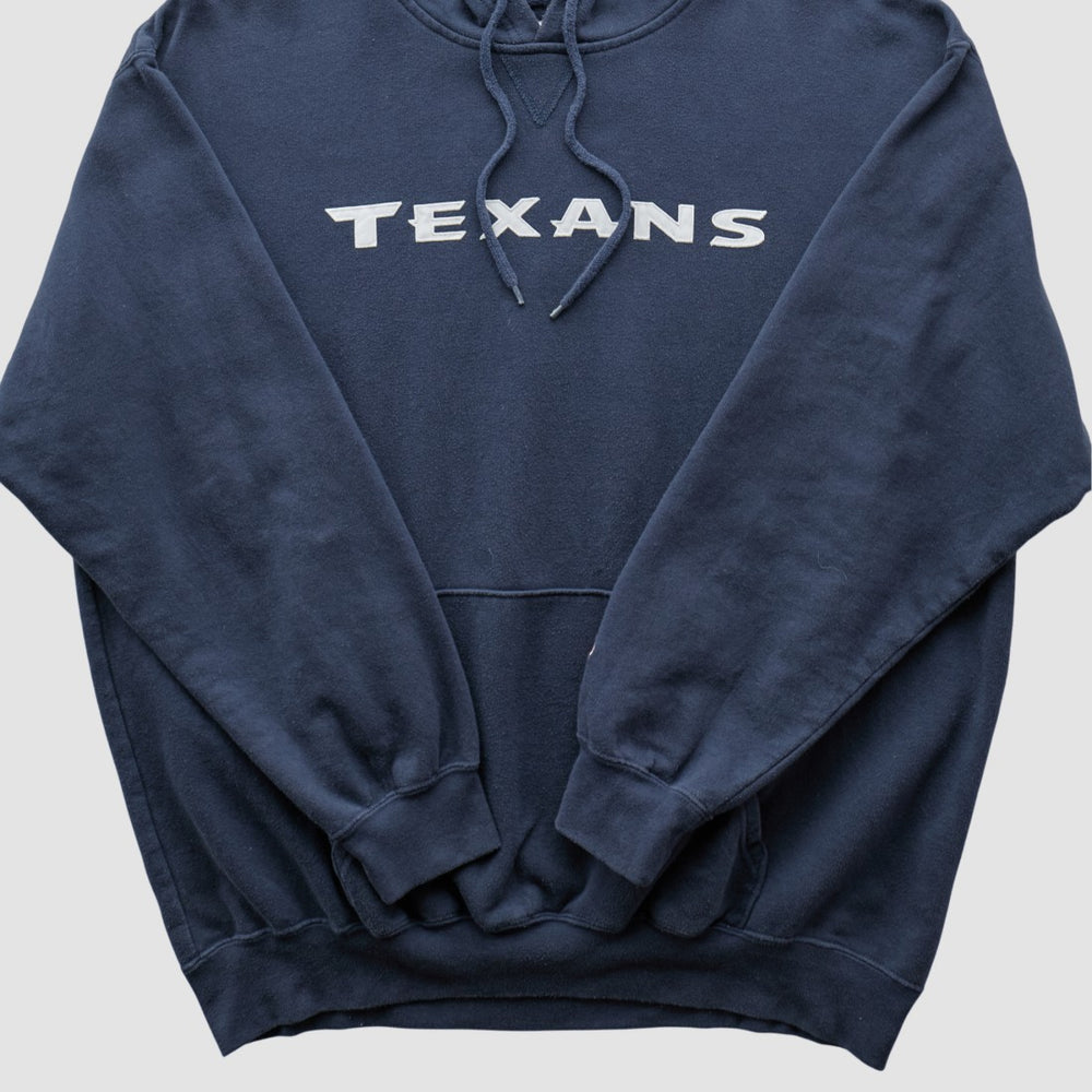 Houston Texans NFL 2010s Hooded Pullover Sweatshirt Navy Vintage