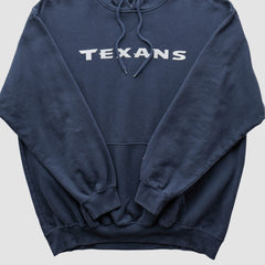 Houston Texans NFL 2010s Hooded Pullover Sweatshirt Navy Vintage