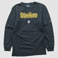 Pittsburgh Steelers Reebok 2000s Long Sleeve T-shirt Black Vintage
