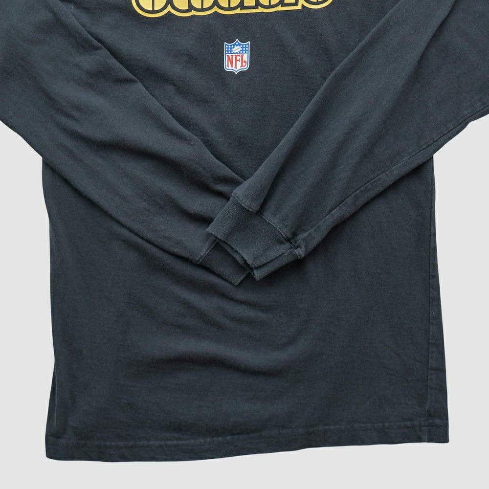 Pittsburgh Steelers Reebok 2000s Long Sleeve T-shirt Black Vintage
