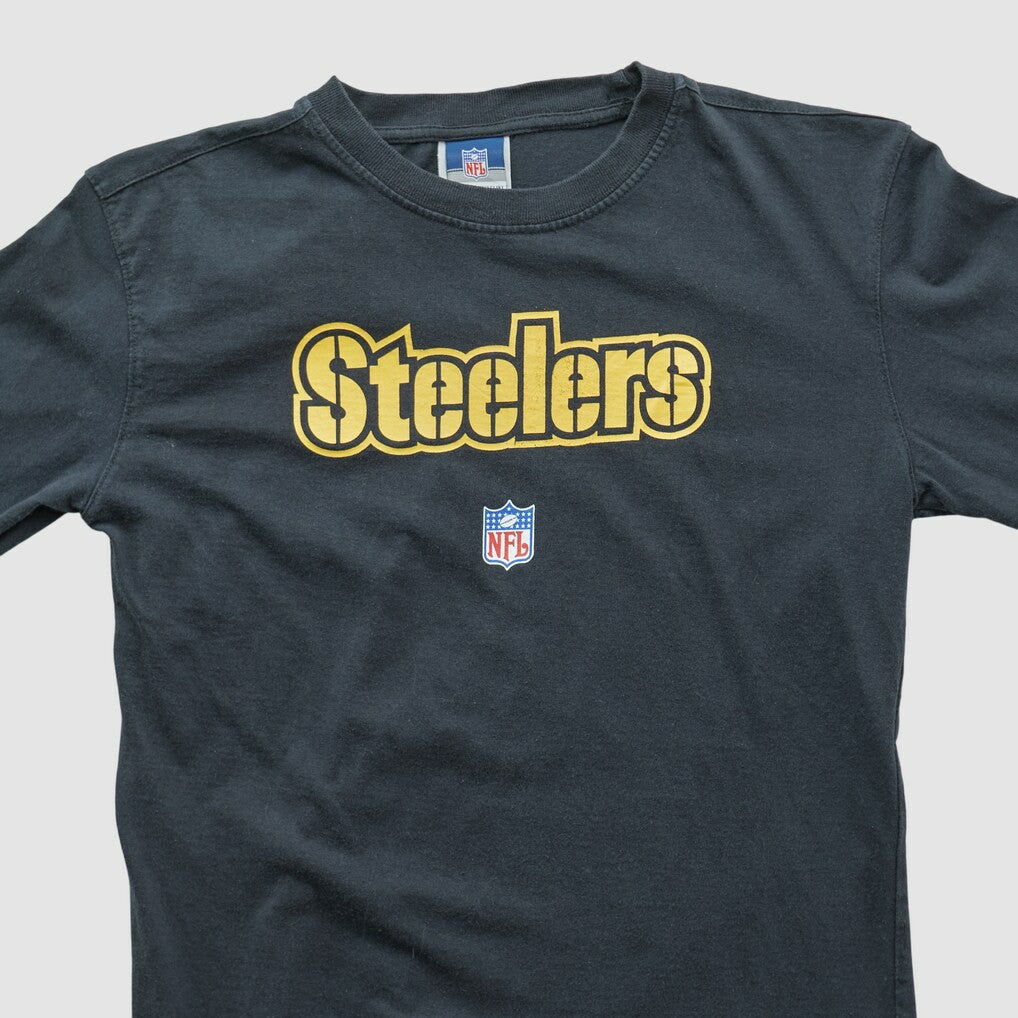Pittsburgh Steelers Reebok 2000s Long Sleeve T-shirt Black Vintage