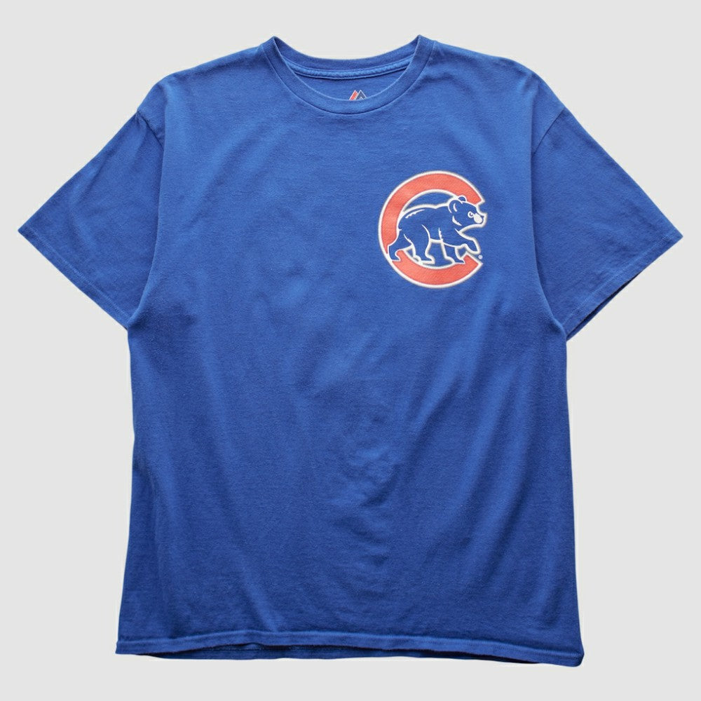 Chicago Cubs Majestic 2015 T-shirt - Blue - M by Fanatics Real Vintage T-shirts