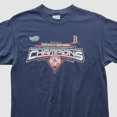 Boston Red Sox M&O Knits 2004 T-shirt - Navy - S by Fanatics Real Vintage T-shirts