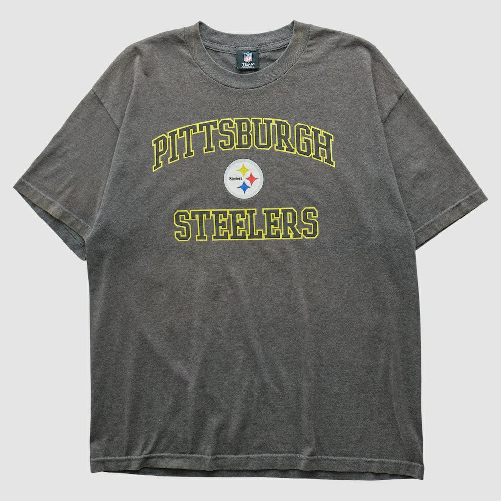 Pittsburgh Steelers NFL 2010s T-shirt Dark Heather Gray Vintage