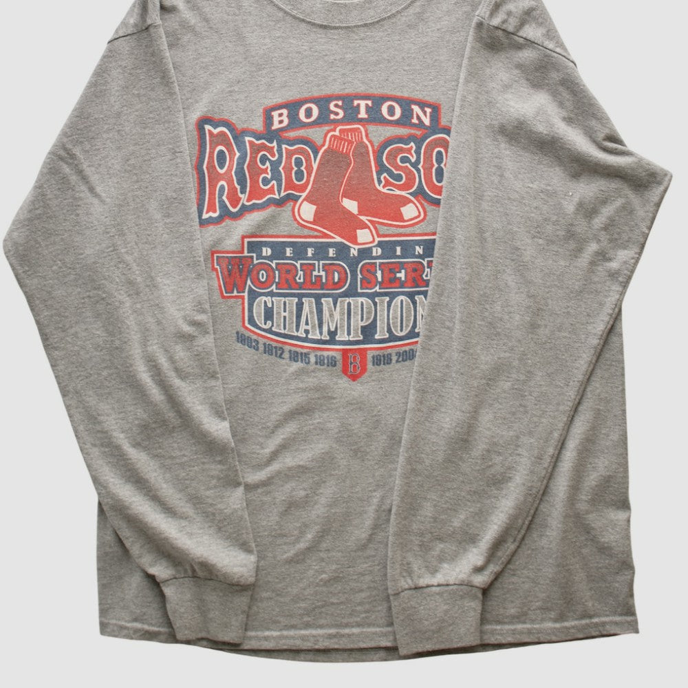 Boston Red Sox 2013 Long Sleeve T-shirt - Heather Gray - S by Fanatics Real Vintage T-shirts