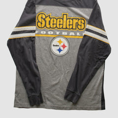 Pittsburgh Steelers NFL 2010s Long Sleeve T-shirt Heather Gray Vintage