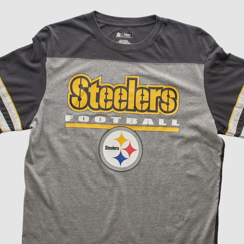 Pittsburgh Steelers NFL 2010s Long Sleeve T-shirt Heather Gray Vintage