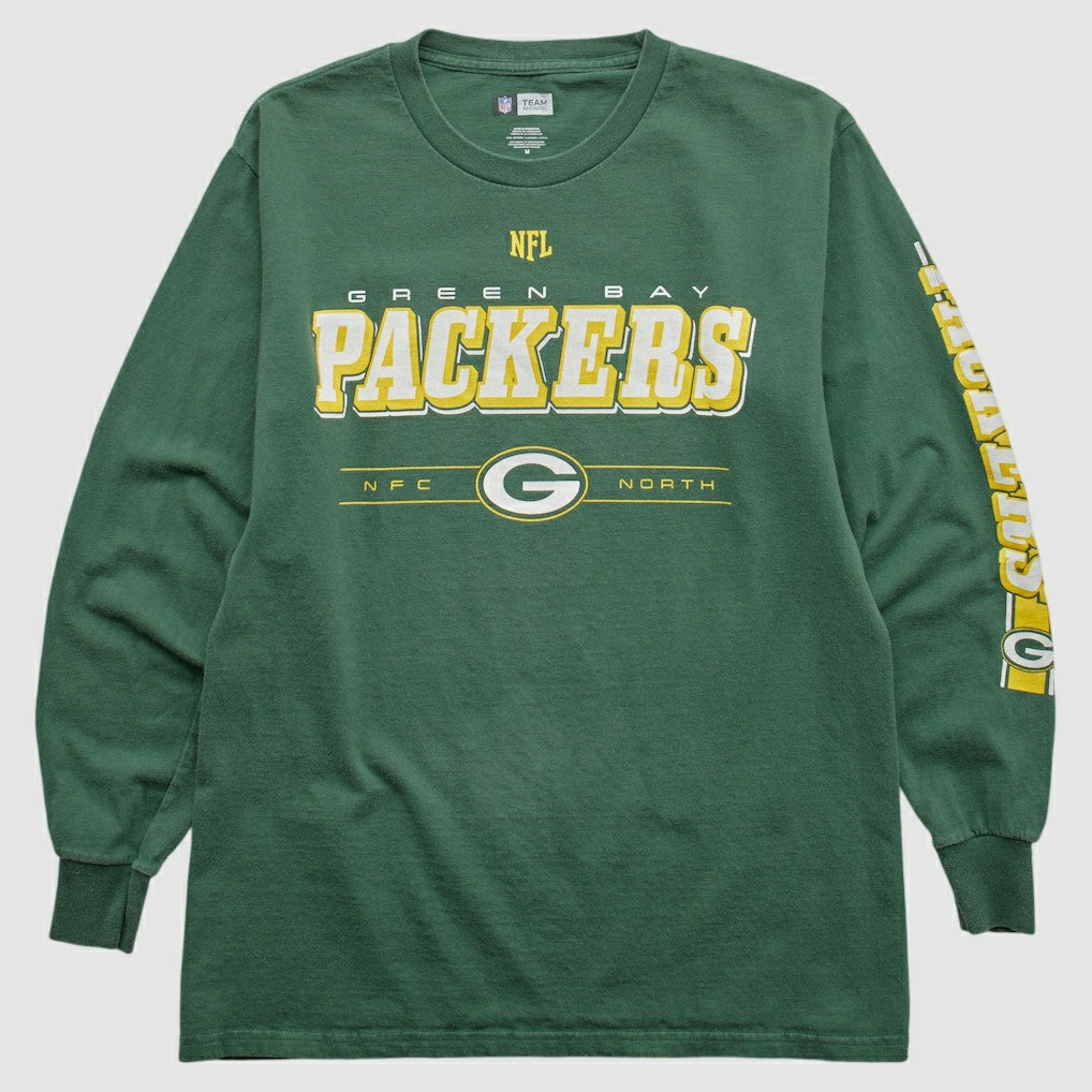 Green Bay Packers Team Edition Apparel 2000s Long Sleeve T-shirt Green Vintage