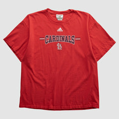 St. Louis Cardinals Adidas 2000s T-shirt - Red - S by Fanatics Real Vintage T-shirts