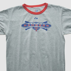 Texas Rangers Majestic 2010 T-shirt - Heather Gray - S by Fanatics Real Vintage T-shirts