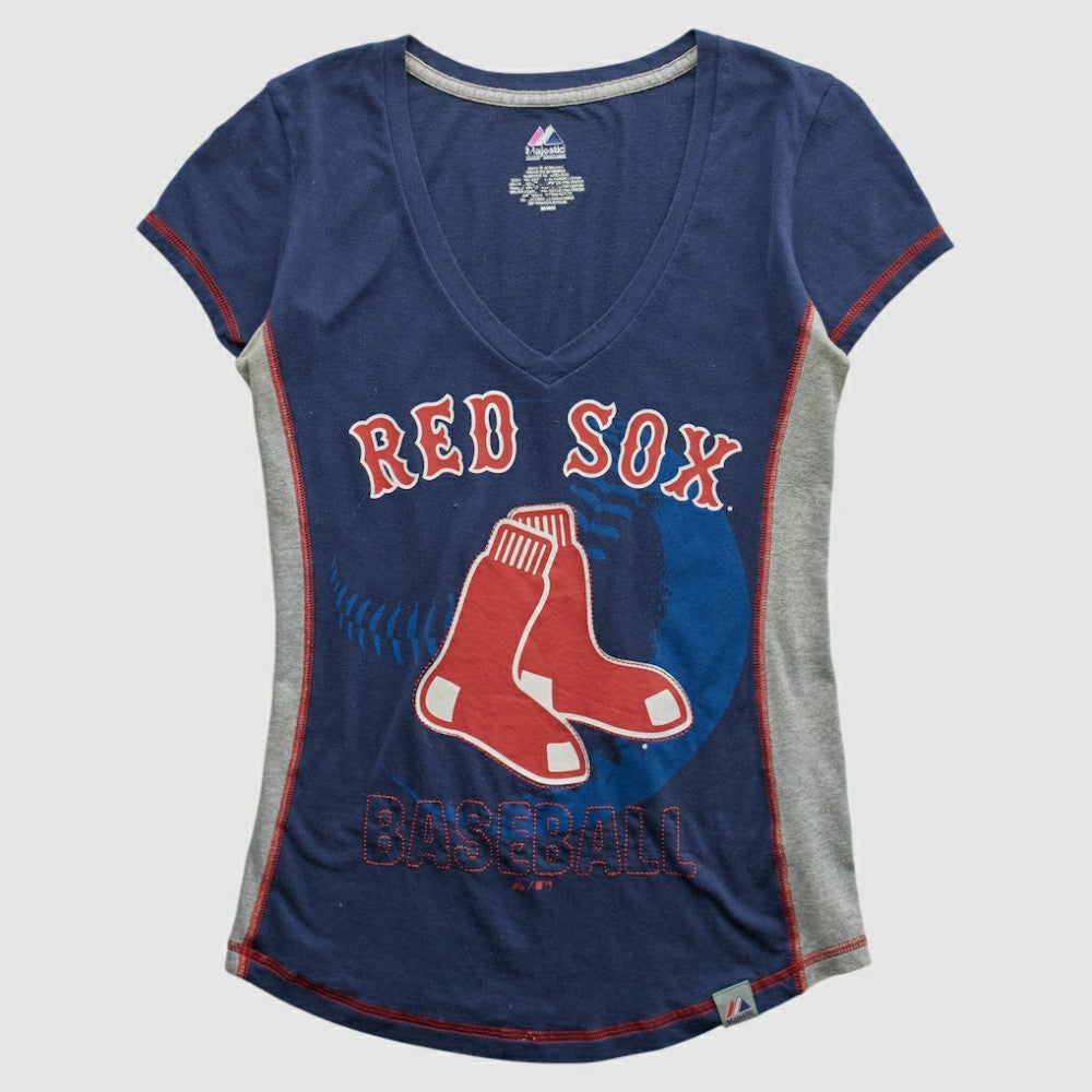Boston Red Sox Majestic 2010s T-shirt - Navy - M by Fanatics Real Vintage T-shirts