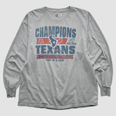 Houston Texans Team Edition Apparel 2012 Long Sleeve T-shirt Heather Gray Vintage