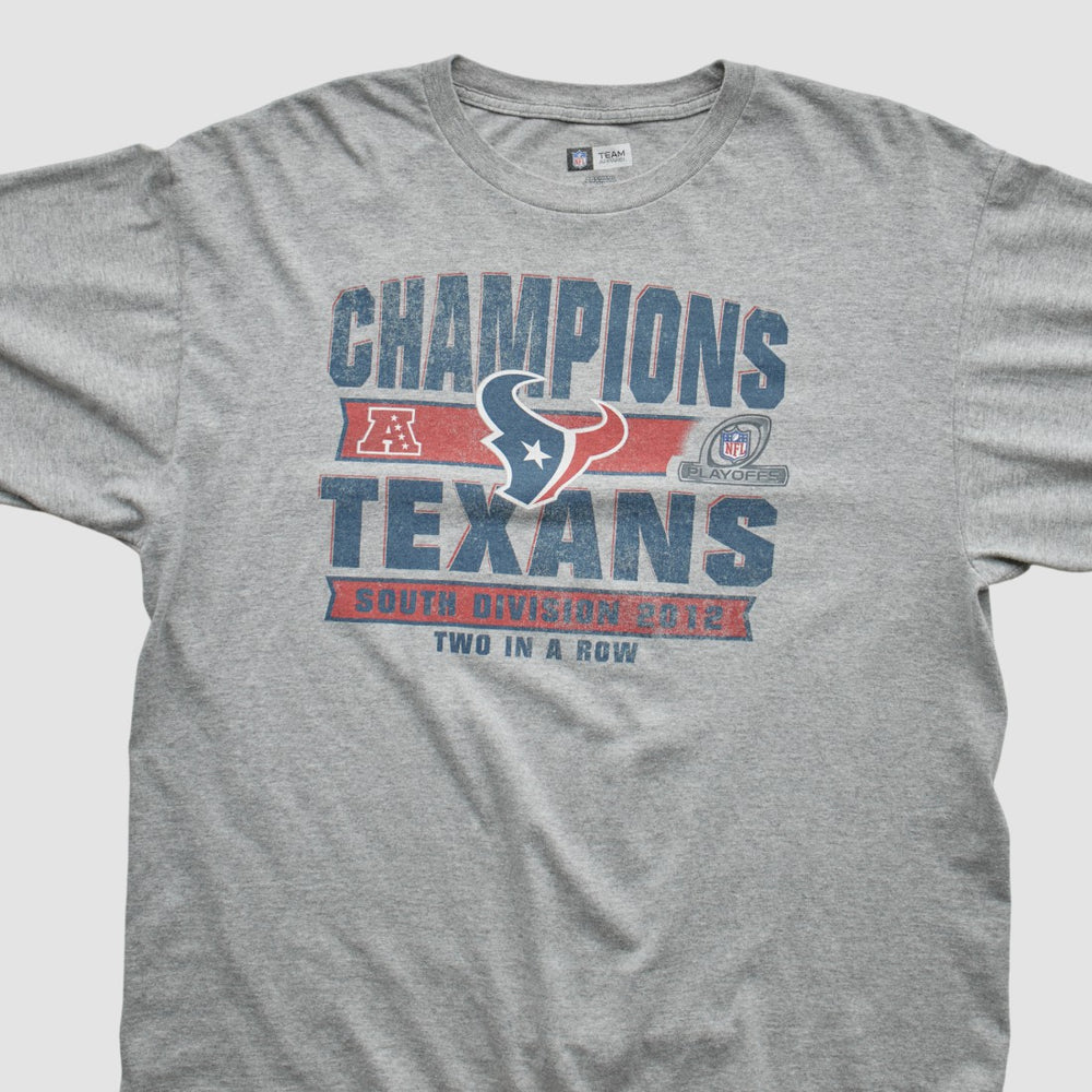 Houston Texans Team Edition Apparel 2012 Long Sleeve T-shirt Heather Gray Vintage