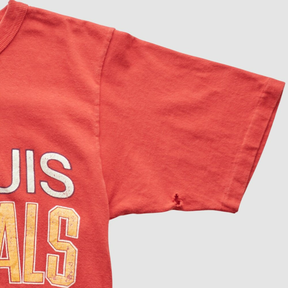 St. Louis Cardinals Logo 7 90s T-shirt - Red - S by Fanatics Real Vintage T-shirts