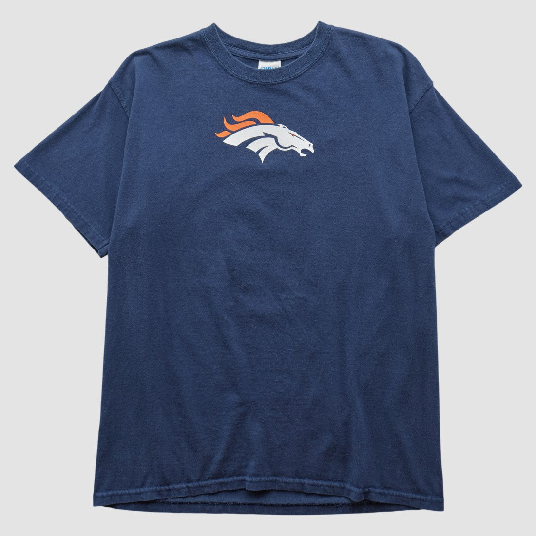 Denver Broncos Gildan 2010s T-shirt Navy Vintage