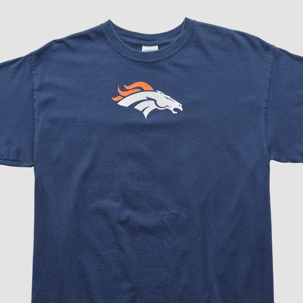 Denver Broncos Gildan 2010s T-shirt Navy Vintage