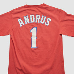 Texas Rangers Majestic 2000s T-shirt - Red - S by Fanatics Real Vintage T-shirts