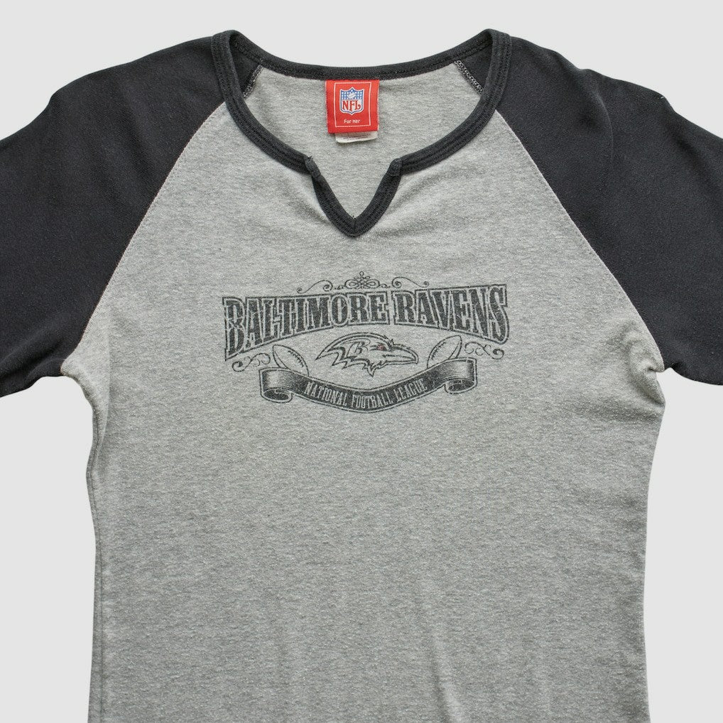 Baltimore Ravens NFL 2000s T-shirt Heather Gray Vintage