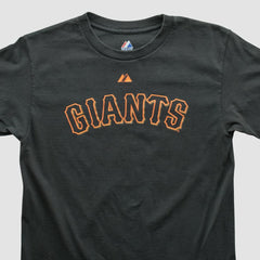 San Francisco Giants Majestic 2009 T-shirt - Black - XS by Fanatics Real Vintage T-shirts