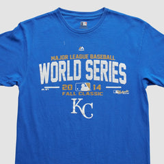 Kansas City Royals Majestic 2014 T-shirt - Blue - S by Fanatics Real Vintage T-shirts