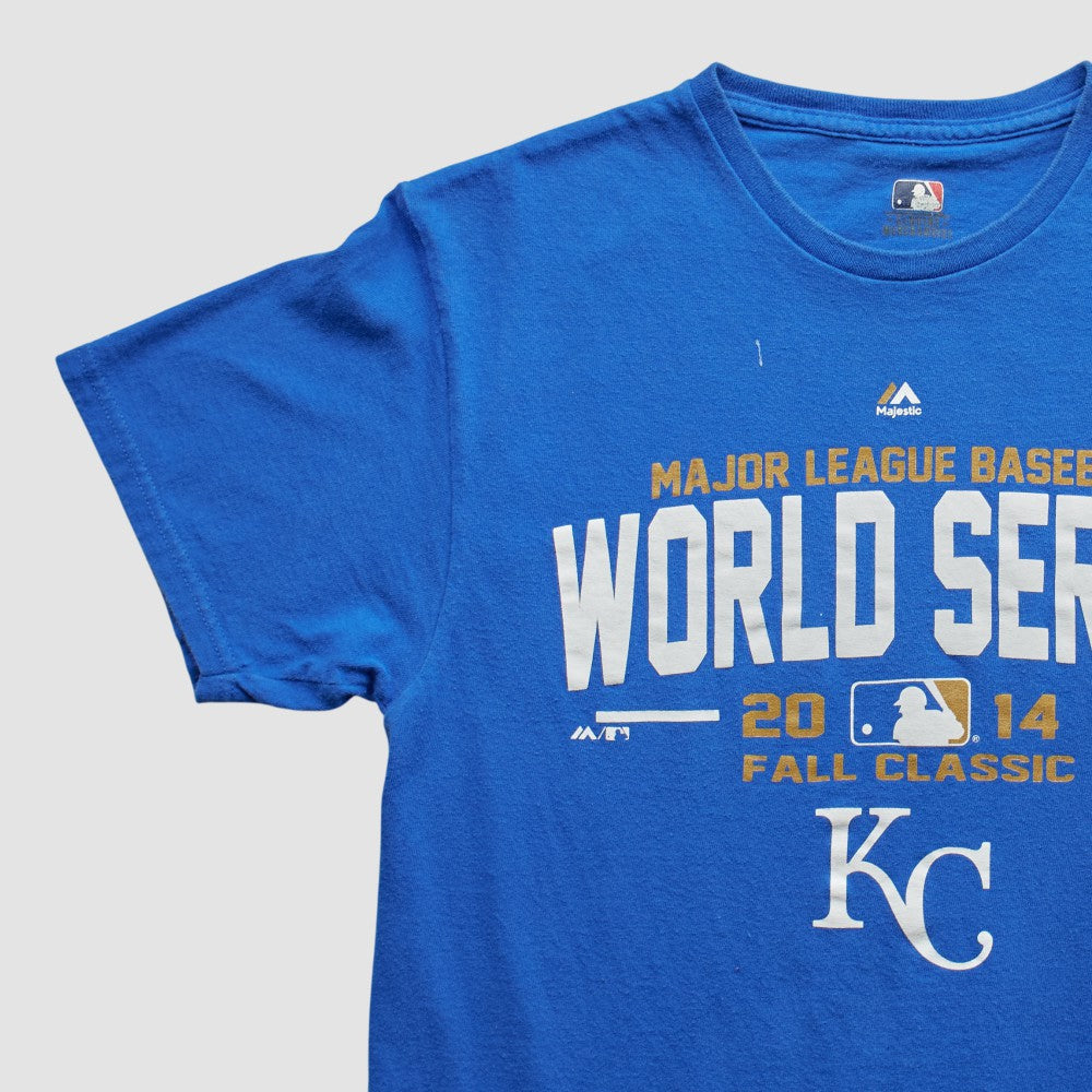 Kansas City Royals Majestic 2014 T-shirt - Blue - S by Fanatics Real Vintage T-shirts