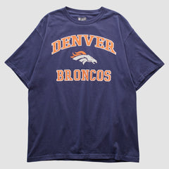 Denver Broncos Team Edition Apparel 2000s T-shirt Navy Vintage