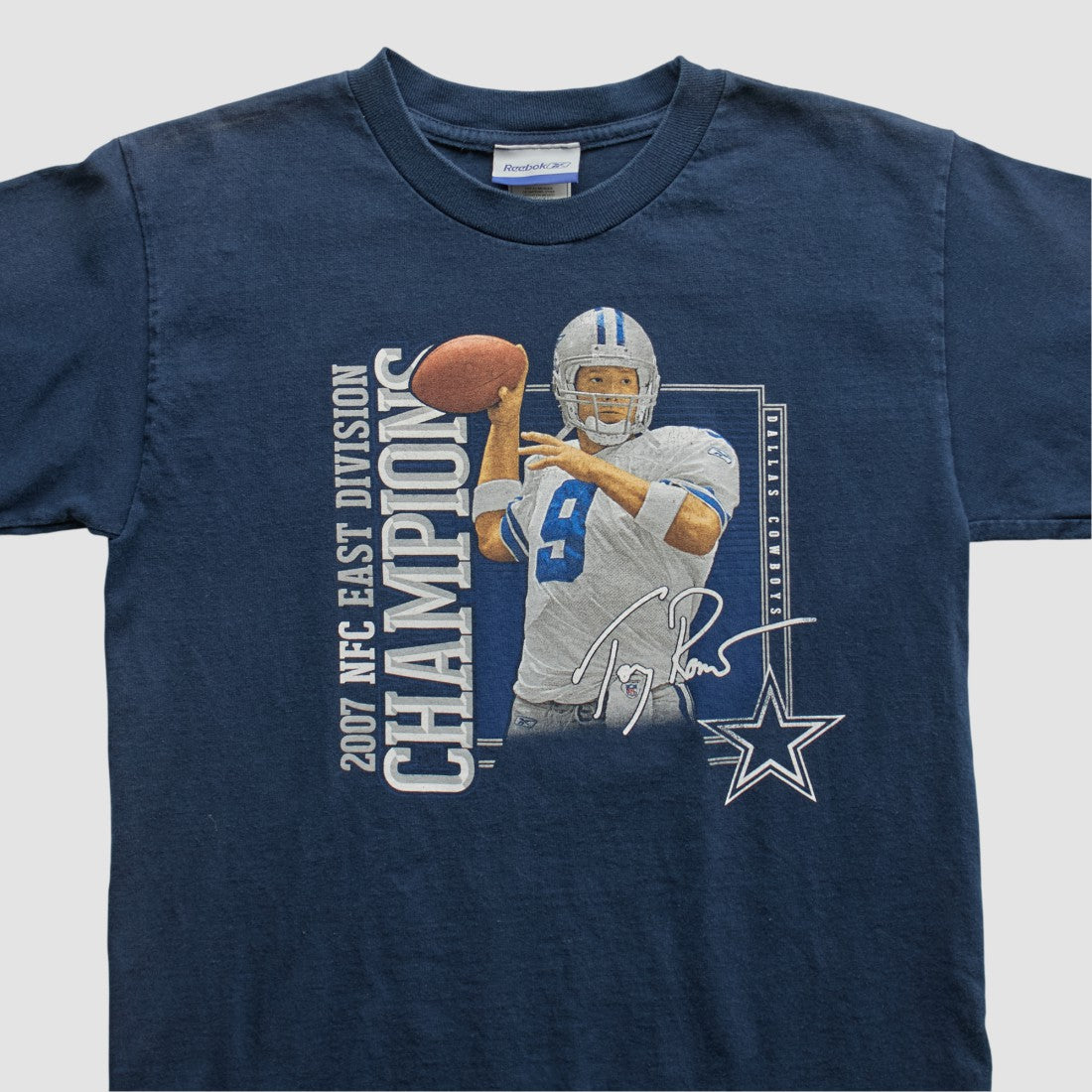 Dallas Cowboys Reebok 2007 T-shirt Navy Yth L Real Vintage