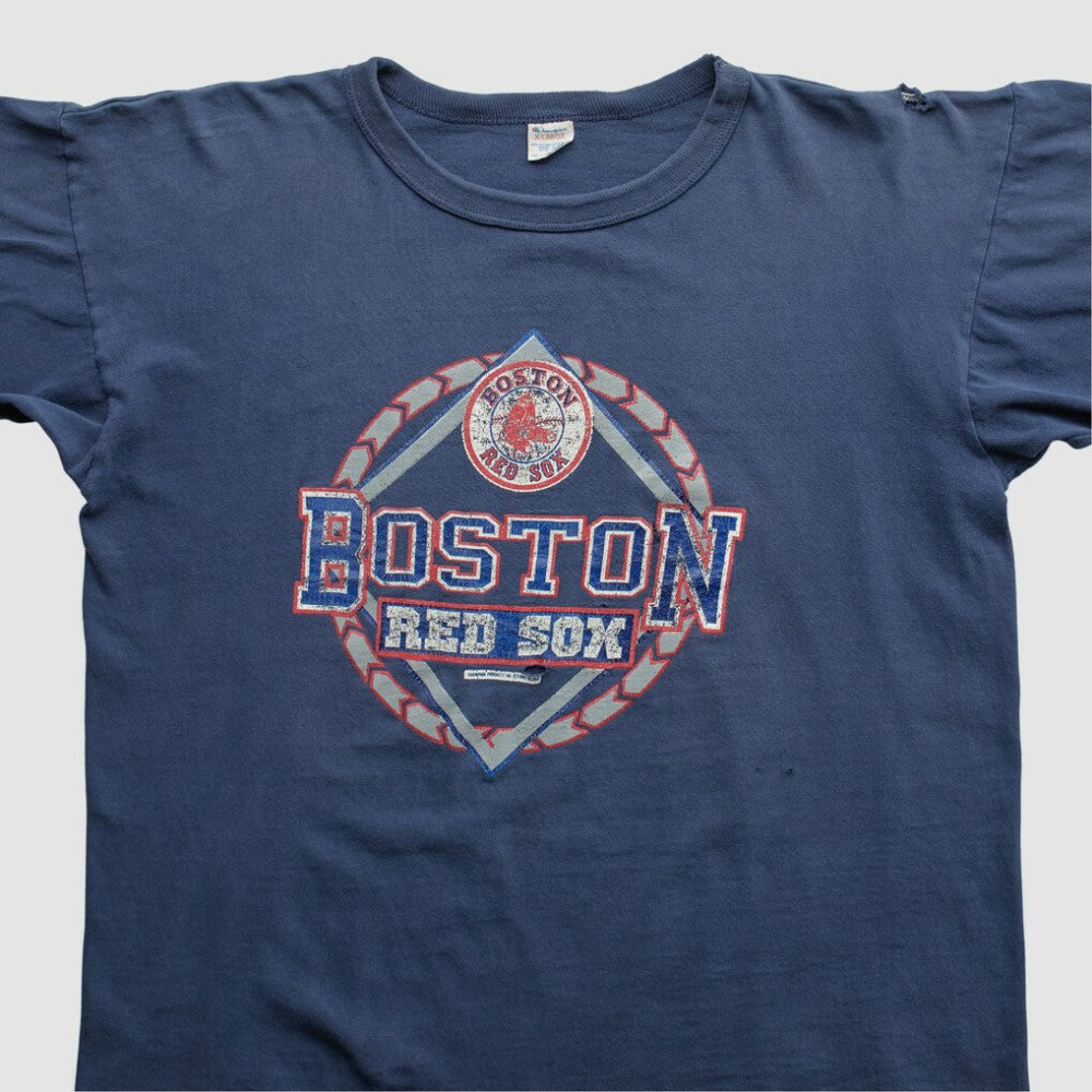 Boston Red Sox Champion 90s T-shirt - Navy - L by Fanatics Real Vintage T-shirts