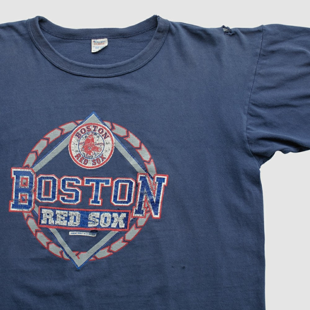 Boston Red Sox Champion 90s T-shirt - Navy - L by Fanatics Real Vintage T-shirts