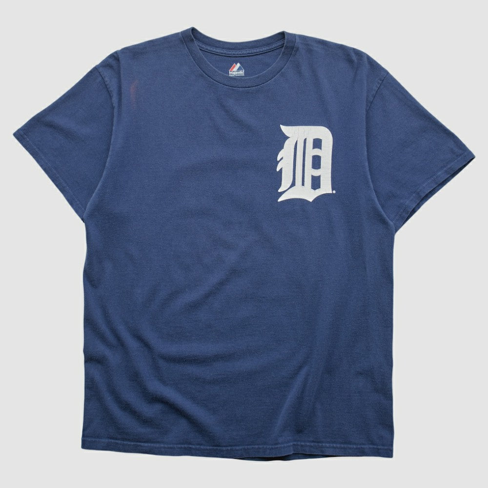 Detroit Tigers Majestic 2000s T-shirt - Navy - M by Fanatics Real Vintage T-shirts