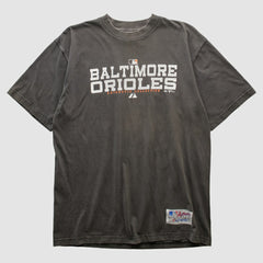 Baltimore Orioles Majestic 2000s T-shirt - Charcoal - M by Fanatics Real Vintage T-shirts