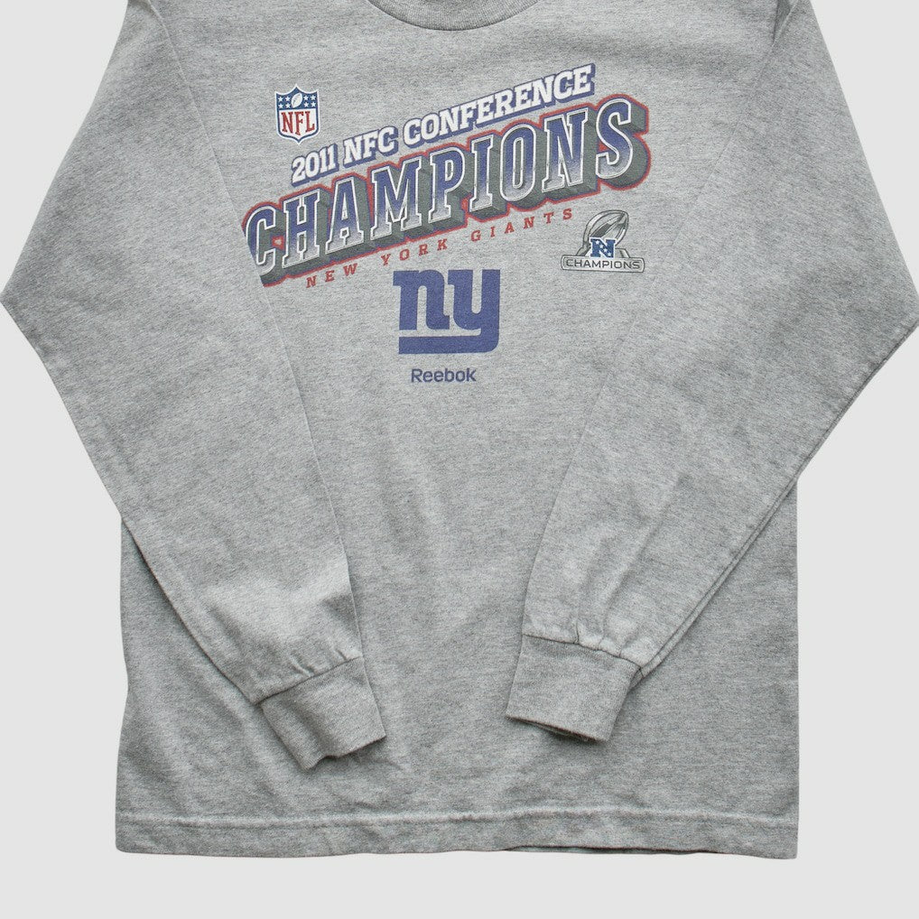 New York Giants Reebok 2011 Pullover Sweatshirt Heather Gray Vintage