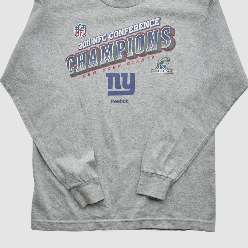 New York Giants Reebok 2011 Pullover Sweatshirt Heather Gray Vintage