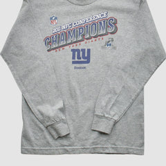 New York Giants Reebok 2011 Pullover Sweatshirt Heather Gray Vintage