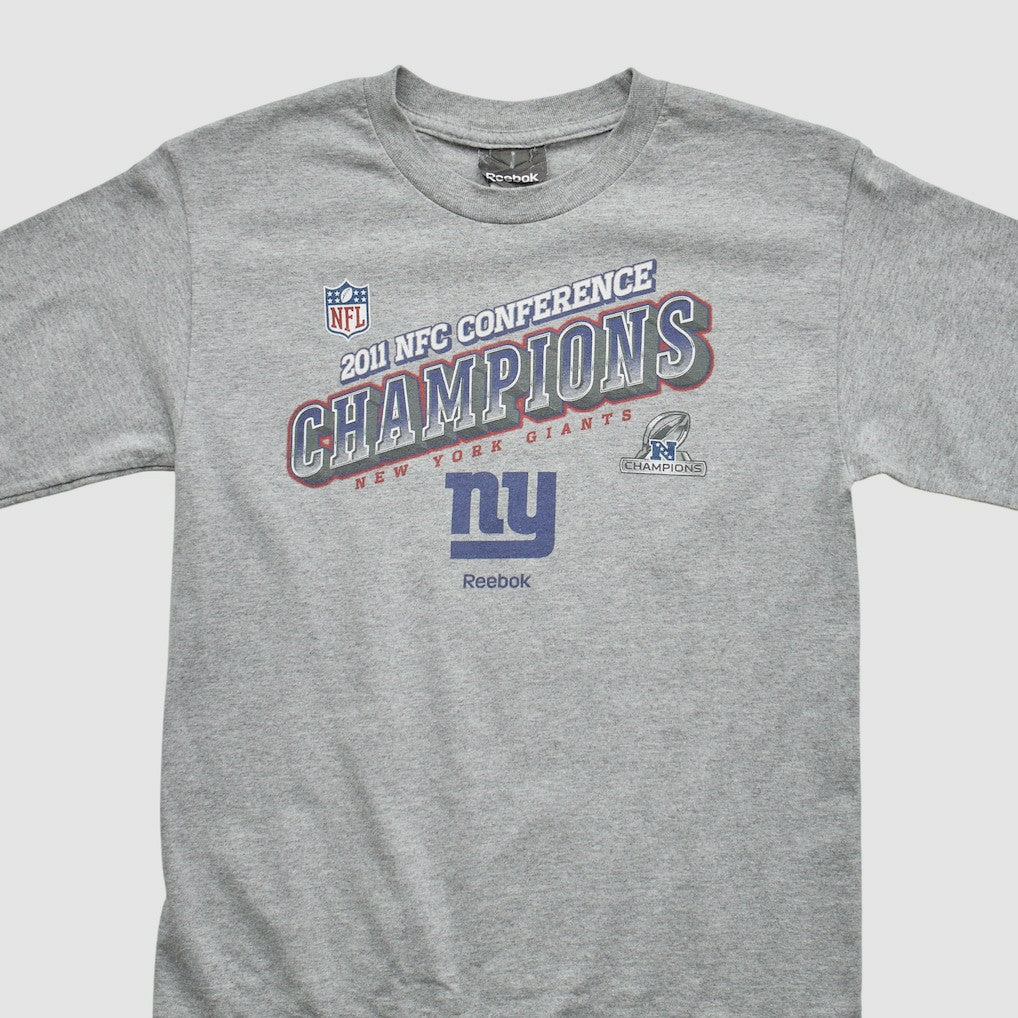 New York Giants Reebok 2011 Pullover Sweatshirt Heather Gray Vintage