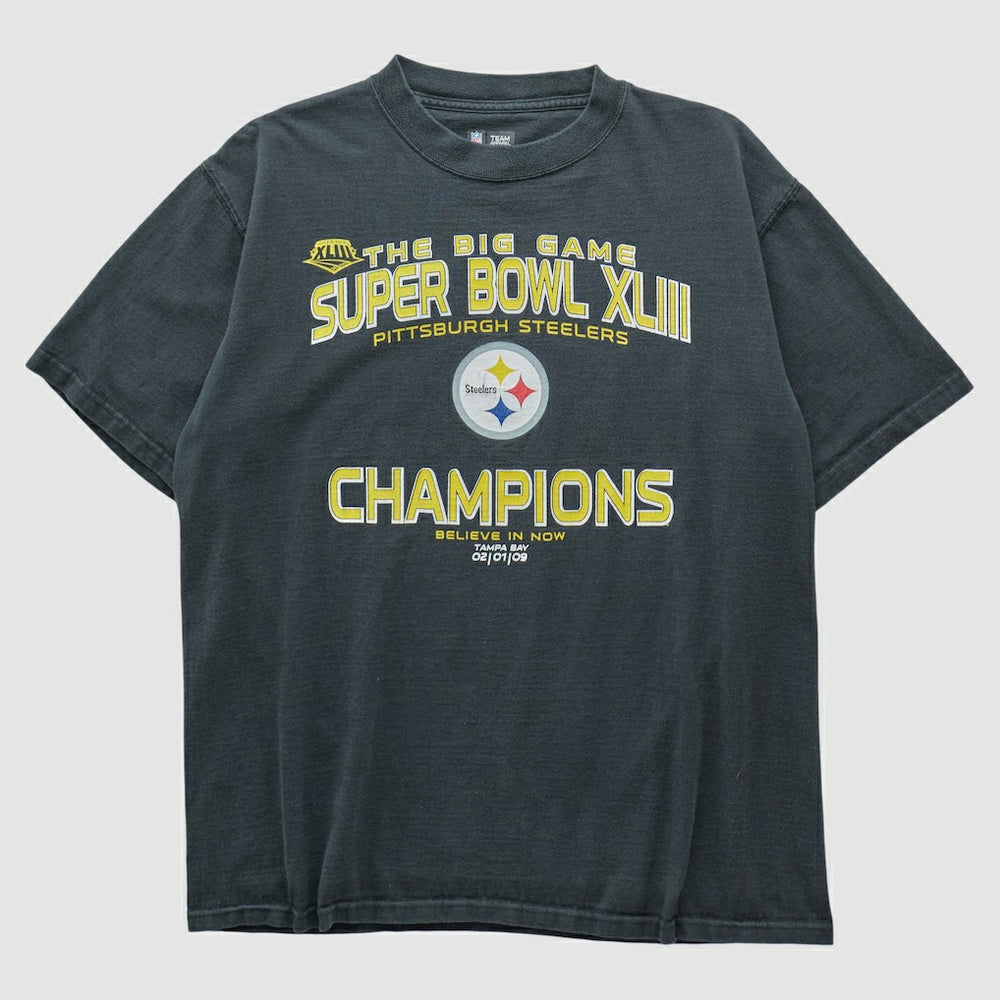 Pittsburgh Steelers NFL 2009 T-shirt Charcoal Vintage