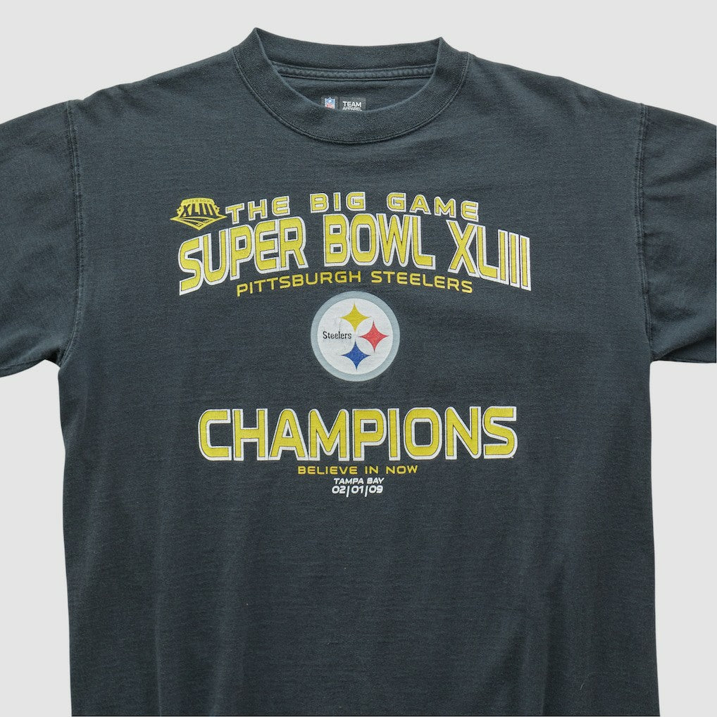 Pittsburgh Steelers NFL 2009 T-shirt Charcoal Vintage