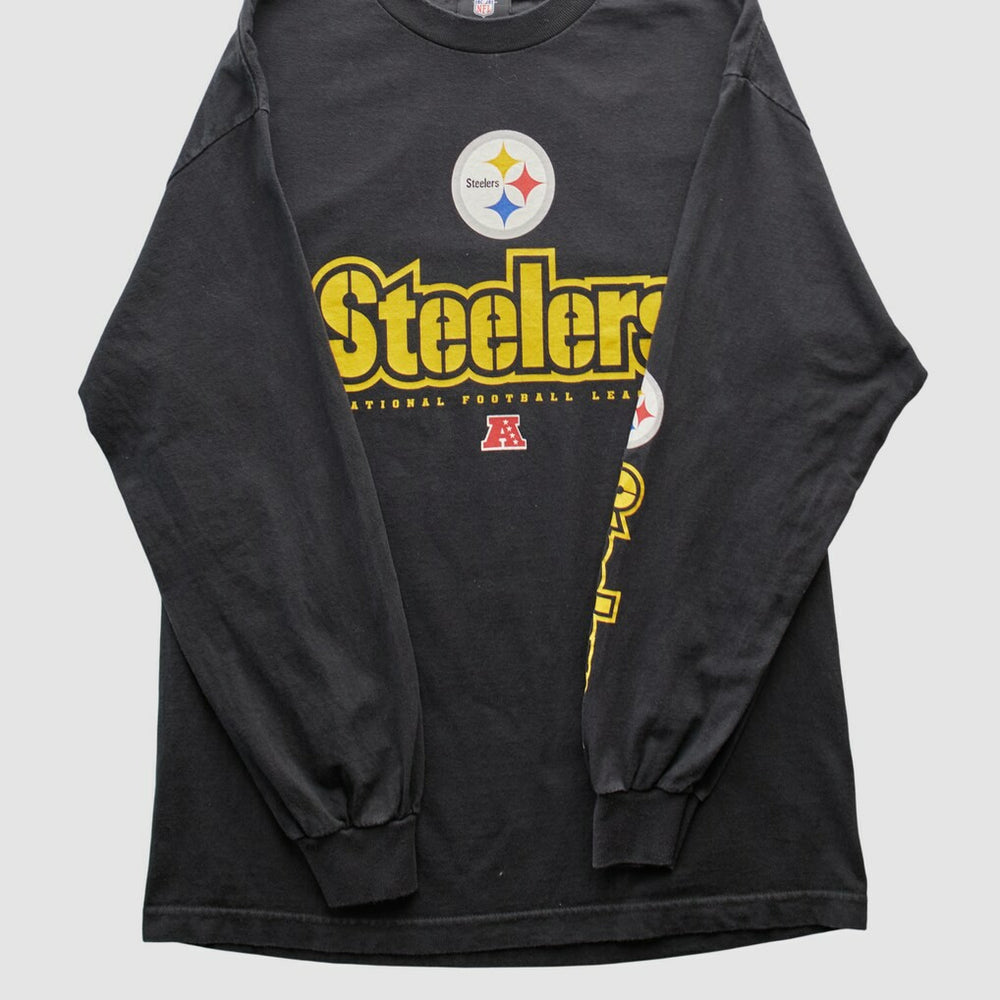 Pittsburgh Steelers NFL 2010s Long Sleeve T-shirt Black Vintage