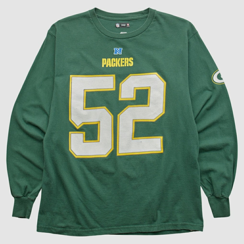 Green Bay Packers NFL 2010s Long Sleeve T-shirt Green Vintage
