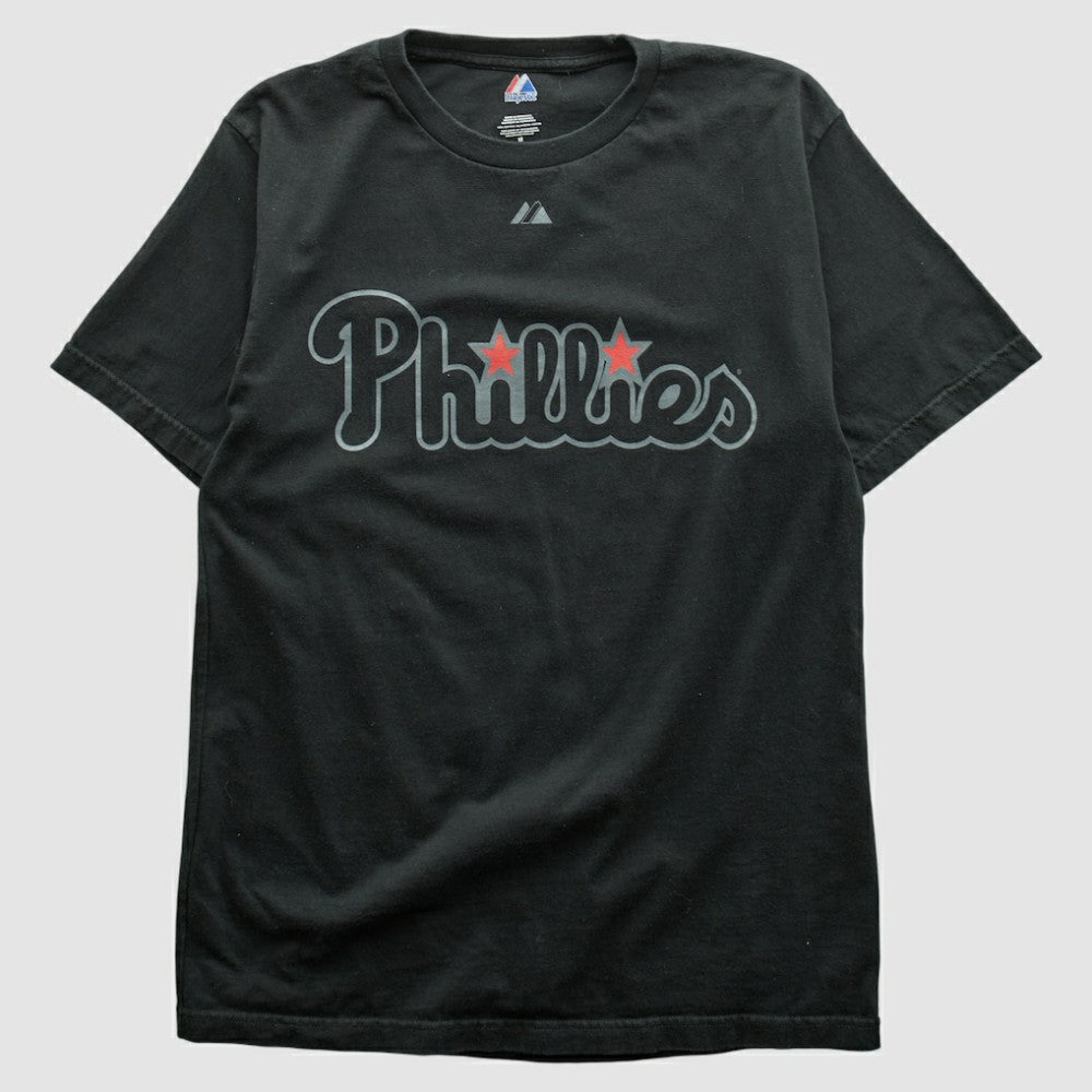 Philadelphia Phillies Majestic 2000s T-shirt - Black - S by Fanatics Real Vintage T-shirts