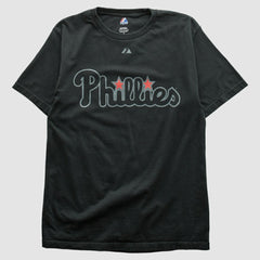 Philadelphia Phillies Majestic 2000s T-shirt - Black - S by Fanatics Real Vintage T-shirts
