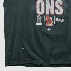 St. Louis Cardinals 2011 Long Sleeve T-shirt - Charcoal - L by Fanatics Real Vintage T-shirts