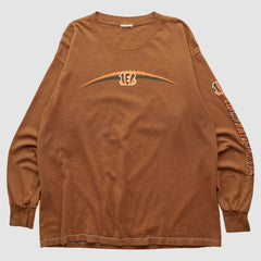 Cincinnati Bengals 2000s Long Sleeve T-shirt Brown Vintage