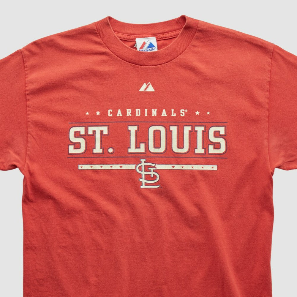 St. Louis Cardinals Majestic 2000s T-shirt - Red - S by Fanatics Real Vintage T-shirts