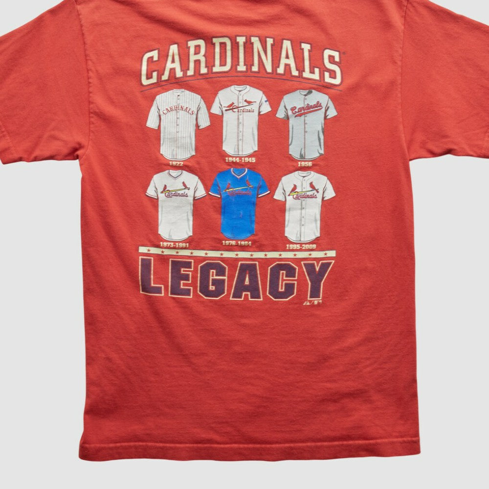 St. Louis Cardinals Majestic 2000s T-shirt - Red - S by Fanatics Real Vintage T-shirts