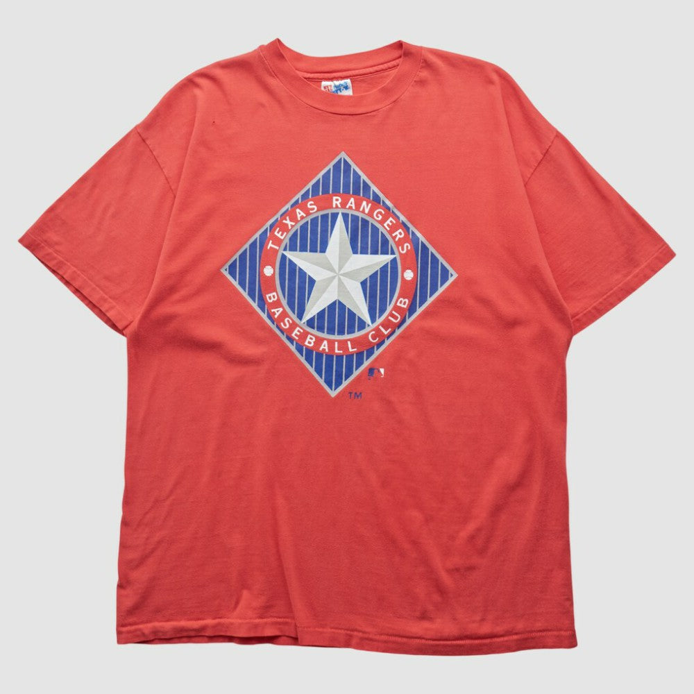 Texas Rangers Hanes 90s T-shirt - Red - M by Fanatics Real Vintage T-shirts