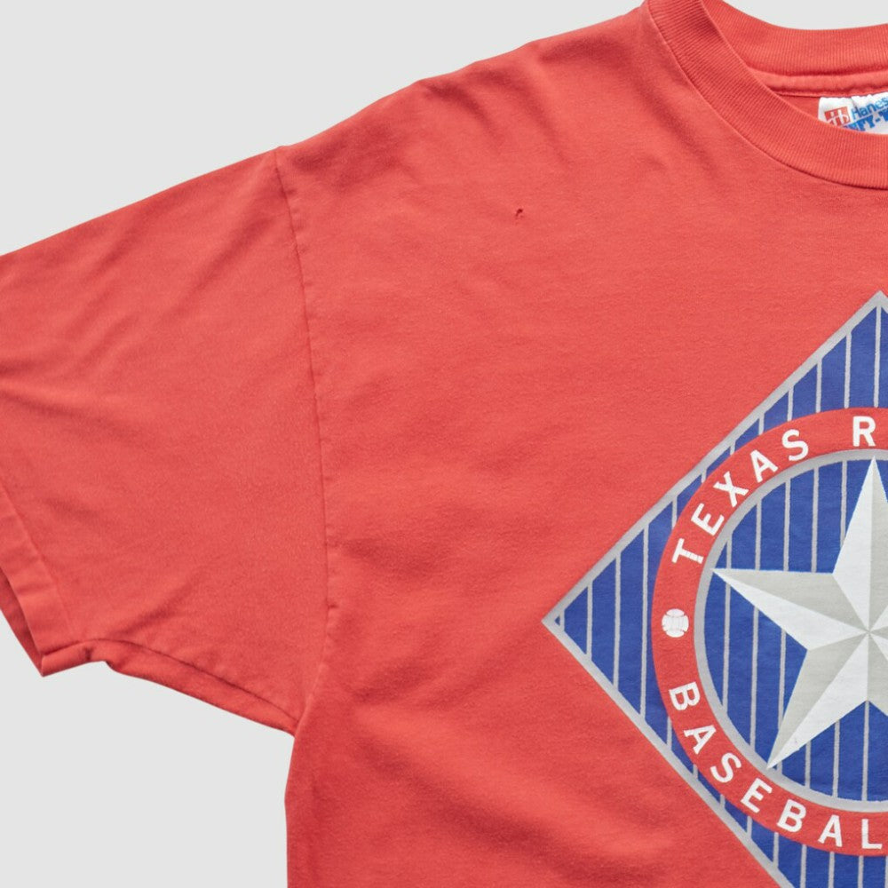 Texas Rangers Hanes 90s T-shirt - Red - M by Fanatics Real Vintage T-shirts