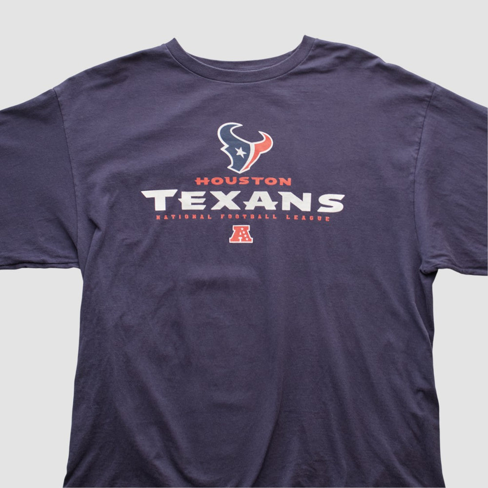 Houston Texans NFL 2000s Long Sleeve T-shirt Navy Vintage